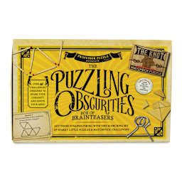 Professor Puzzle Box of Puzzling Obscurities Brainteaser Games (Front of packaging)