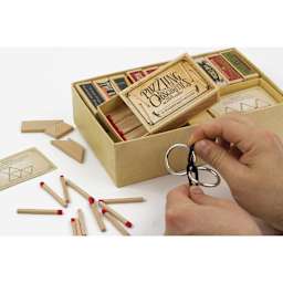Professor Puzzle Box of Puzzling Obscurities Brainteaser Games (Puzzle in hand)