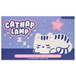 Gift Republic Cat Nap Lamp, front of packaging