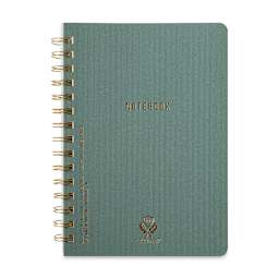 DesignWorks Ink Twin Wire Bound Crest Notebook - Juniper (cover)