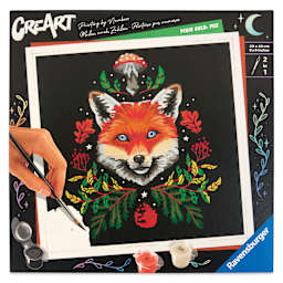 CreArt Pixie Cold Paint By Number Kit - Fox, front of package