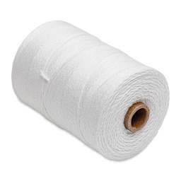 Maysville Cotton Warp - 800 Yards, White - laying on side