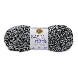 Lion Brand Basic Stitch Anti-Pilling Yarn - Black/White