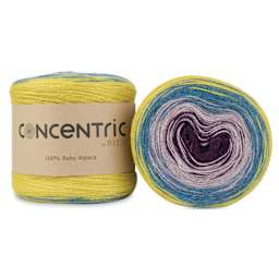 HiKoo Concentric Yarn - Peacock, 437 yards