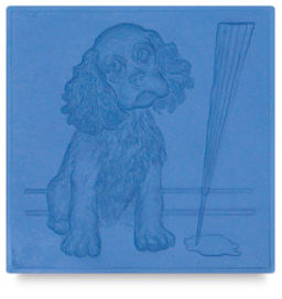 Metal Smith Molds - Top view of Cocker Spaniel Mold