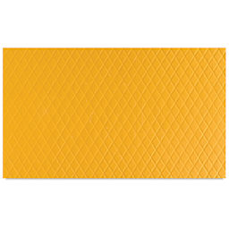 Marvy Uchida Corru-Gator Paper Crimper - Diamond Pattern shown on orange paper