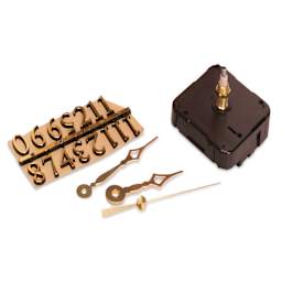 Walnut Hollow 3-Piece Clock Movement Kits - For 3/8" Surface contents