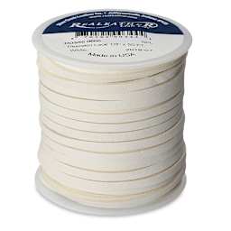 Realeather Deerskin Lace - 1/8" x 50 ft, White
