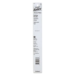 Susan Bates Silvalume Single Point Knitting Needles - Pkg of 2, 10", Size 13 - back of packaging