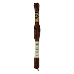 DMC Cotton Embroidery Floss - Ultra Dark Coffee Brown, 8-3/4 yards