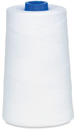 Spun Dee Thread - Giant White Spool upright