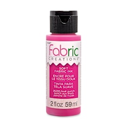 Plaid Fabric Creations Soft Fabric Ink - Fruit Punch, 2 oz