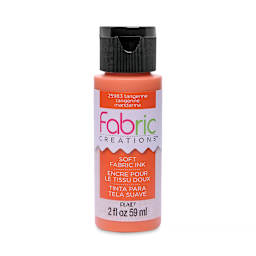 Plaid Fabric Creations Soft Fabric Ink - Tangerine, 2 oz
