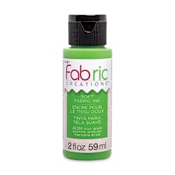 Plaid Fabric Creations Soft Fabric Ink - Sour Apple, 2 oz