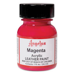 Angelus Acrylic Leather Paint - Magenta, 1 oz