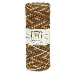 Hemptique Hemp Cord Spools - Front of single Variegated Earthy spool of Hemp cord