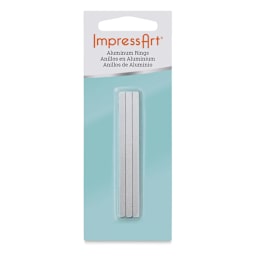 ImpressArt Aluminum Wrap Ring Blanks - 1/8"W x 2-11/16"L, Pkg of 12, front of the packaging