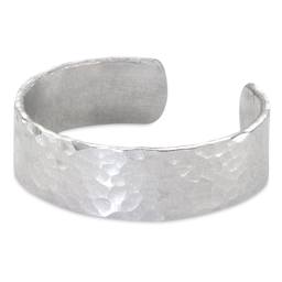 ImpressArt Aluminum Wrap Ring Blanks - 1/4"W x 2-1/4"L, sample of stamped ring