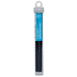 John Bead 10/0 Czech Glass Seed Beads - Black, 22 g Vial