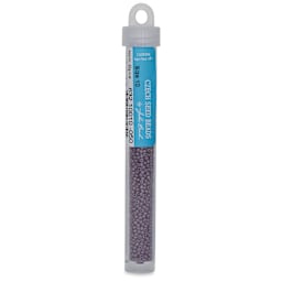 John Bead Czech Glass Seed Beads - Mauve, 10/0, 22 g Vial
