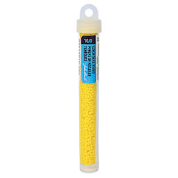 John Bead Czech Glass Seed Beads - Gold Yellow, Opaque, 10/0, 22 g Vial