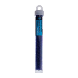 John Bead Czech Glass Seed Beads - Transparent Royal Blue, 10/0, 22 g Vial