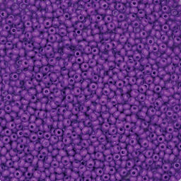 John Bead Czech Glass Seed Beads - Violet, 10/0, 22 g Vial close up