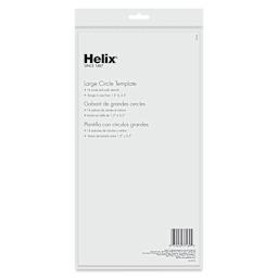 Helix Circle Template - Large Circles, back of packaging