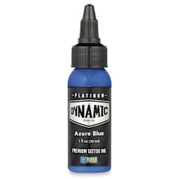 Dynamic Color Tattoo Ink - Azure Blue, 1 oz bottle