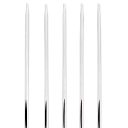 Prym Ergonomics Double Point Knitting Needle Set - Size 1, Set of 5, 8" - close-up of needle tips