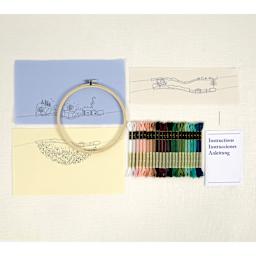 DMC The Designer Collection Embroidery Kits - “Spring Landscape” by Georgie K Emery, Advanced included materials