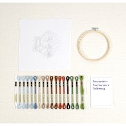 DMC The Designer Collection Embroidery Kits - “New York” by Kseniia Guseva, Intermediate included materials