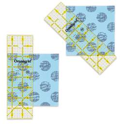 Omnigrid Rectangle Ruler - 2-1/2" x 8" - in use (fabric not included)