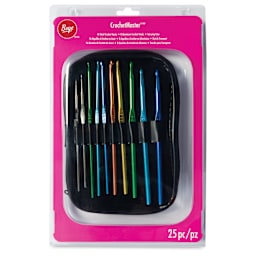 Boye CrochetMaster Crochet Hooks with Case - Set of 24 - front of packaging