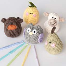 Boye Plastic Crochet Hooks - finished amigurumi examples