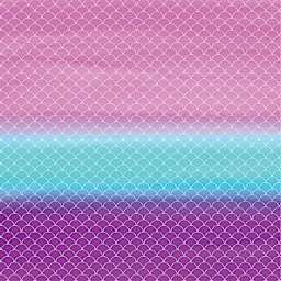 Cricut Infusible Ink Patterned Transfer Sheets - Mermaid Sparkle, 12" x 12", 4 Sheets, Ombre Scales