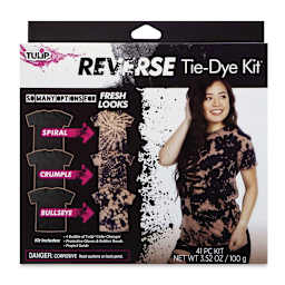 Tulip Reverse Tie-Dye Kit - Pkg of 4 Color Changers (Front of packaging)
