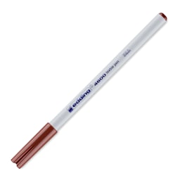 Edding 4600 Textile Pen - Brown, cap on