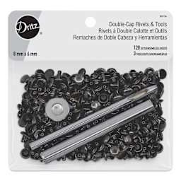 Dritz Double-Cap Rivets & Tools Set, front of the packaging