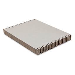 Wide-Notch Cardboard Looms - Pkg of 12, 9.75" x 13" - side view, angled