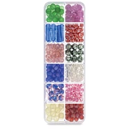 John Bead Czech Glass Bead Box Mix - Soft Delight