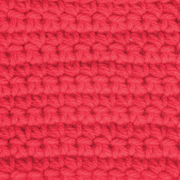 Caron One Pound Acrylic Yarn - 1 lb, 4-Ply, Scarlet, Crocheted