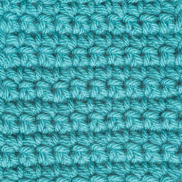 Caron One Pound Acrylic Yarn - 1 lb, 4-Ply, Aqua, Crocheted 