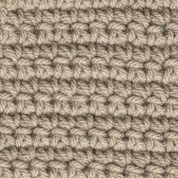 Caron One Pound Acrylic Yarn - 1 lb, 4-Ply, Taupe, Crocheted