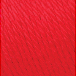 Caron Simply Soft Yarn - Closeup swatch of Red yarn to show texture