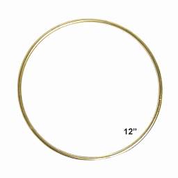 Pepperell Brass Plated Macramé Ring - 12"