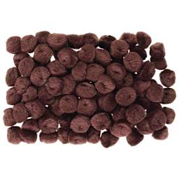 Creativity Street Pom Pons - Pile of Brown Pom Pons