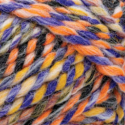 Lion Brand Wool Ease Thick & Quick Yarn - Twilight Ember, 106 yds close up