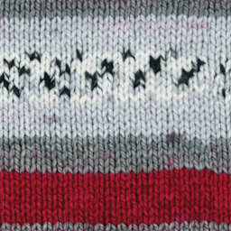 Premier Yarn Bloom Chunky Yarn - Poppy, knitted sample