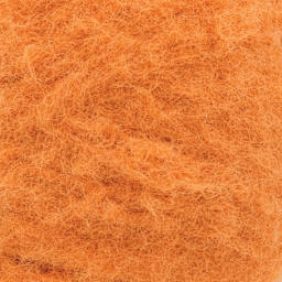 Lion Brand Feels Like A Dream Yarn - Orange Zest, close-up